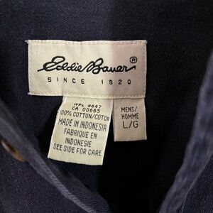 Eddie Bauer Dark Blue Cotton Shirt